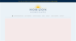Desktop Screenshot of horizonhomecare.co.uk