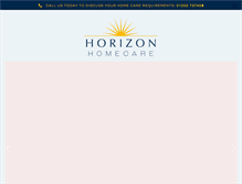 Tablet Screenshot of horizonhomecare.co.uk